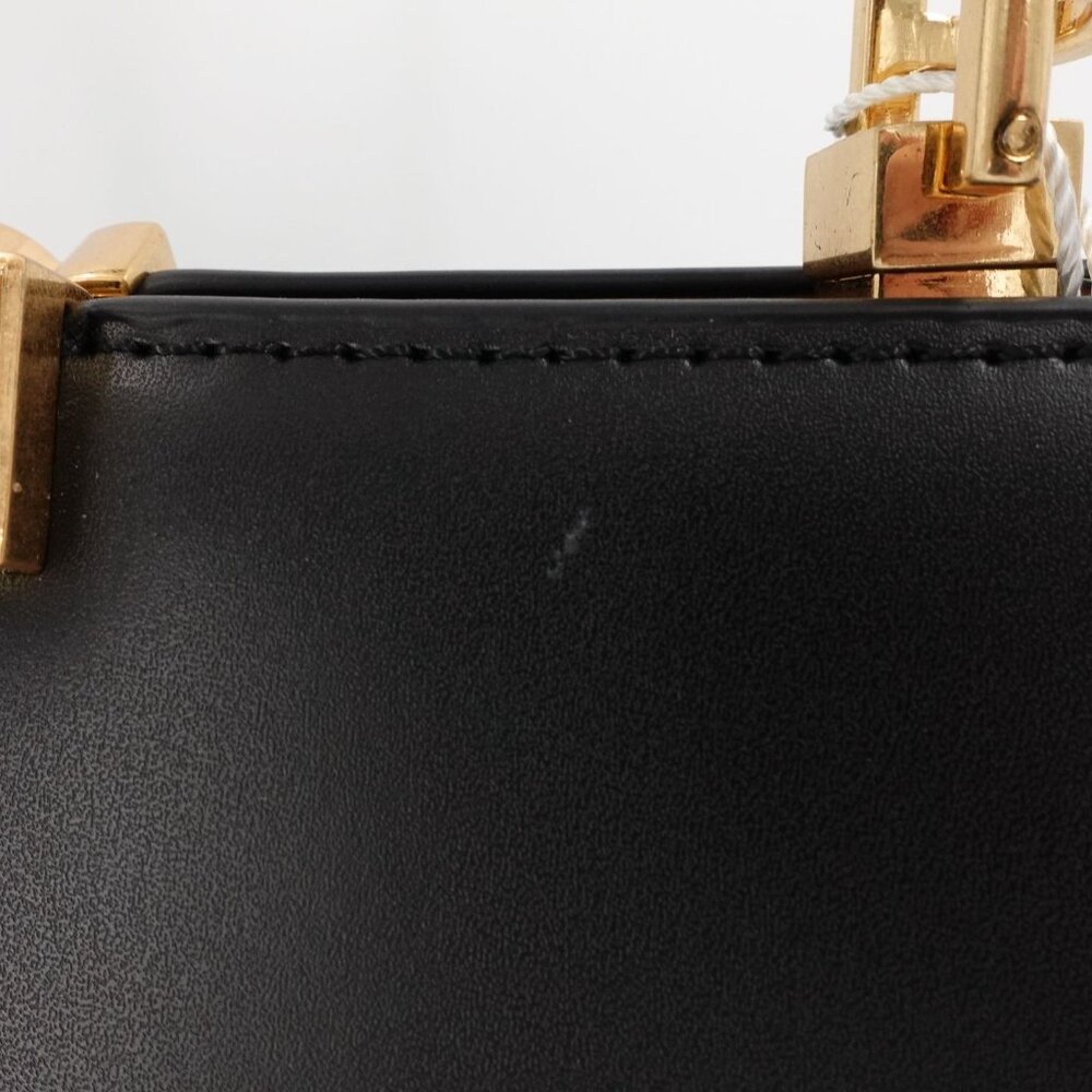 Tory Burch Women's Eleanor Leather Suede Satchel Handbag Black OS - Picture 9 of 12